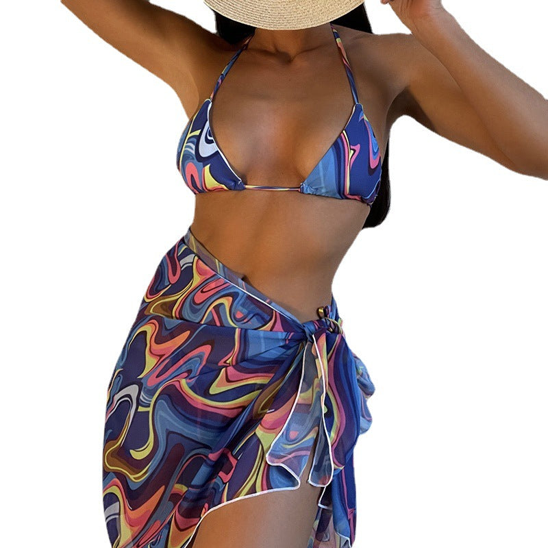 Trendy Floral Lace-Up Swimsuit for Women-Free Shipping - Aurelia Clothing