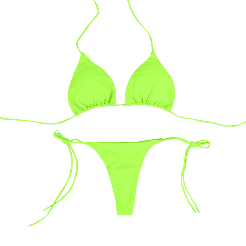 Two-tone solid swimsuit set-Free Shipping - Aurelia Clothing