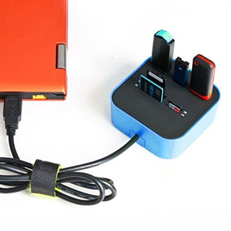 USB HUB Combo All In One USB 2.0 Micro SD High Speed Card Reader 3 Ports Adapter Connector For Tablet PC Computer Laptop - Free Shipping - Aurelia Clothing