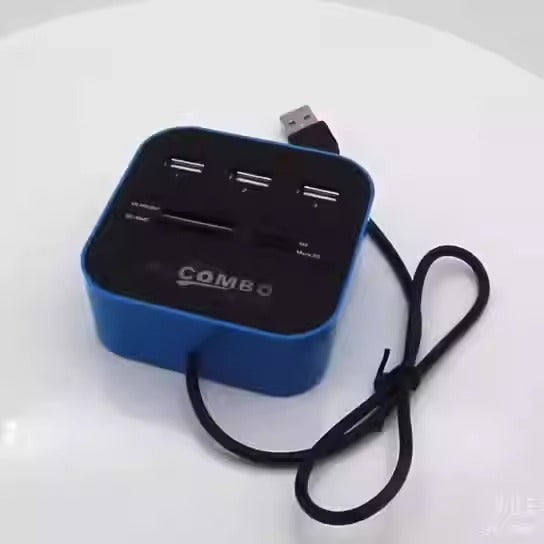 USB HUB Combo All In One USB 2.0 Micro SD High Speed Card Reader 3 Ports Adapter Connector For Tablet PC Computer Laptop - Free Shipping - Aurelia Clothing