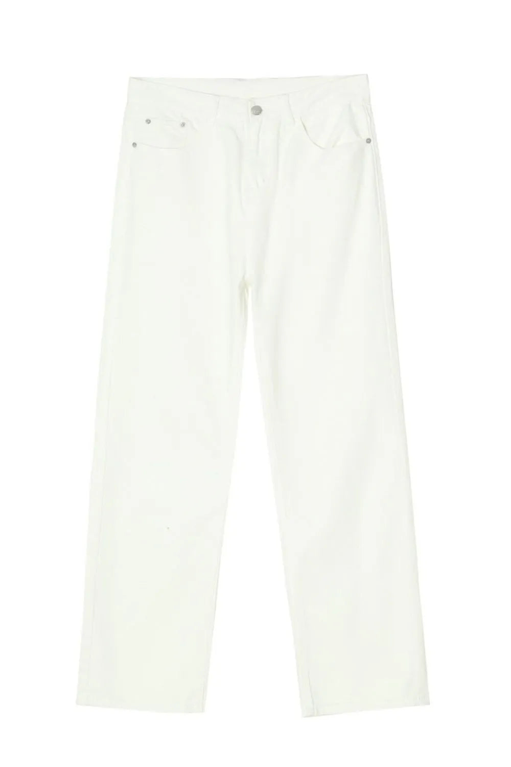 Washed Straight-Leg Slim Jeans - Free Shipping - Aurelia Clothing