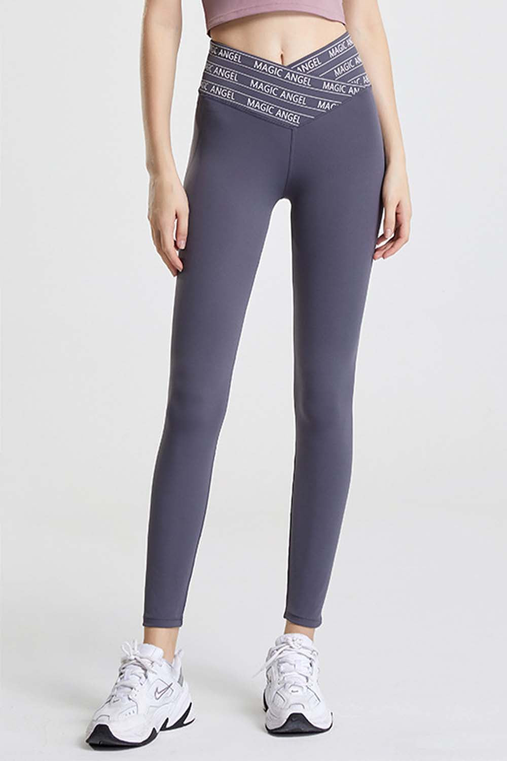 Wide Waistband Sports Pants - Aurelia Clothing