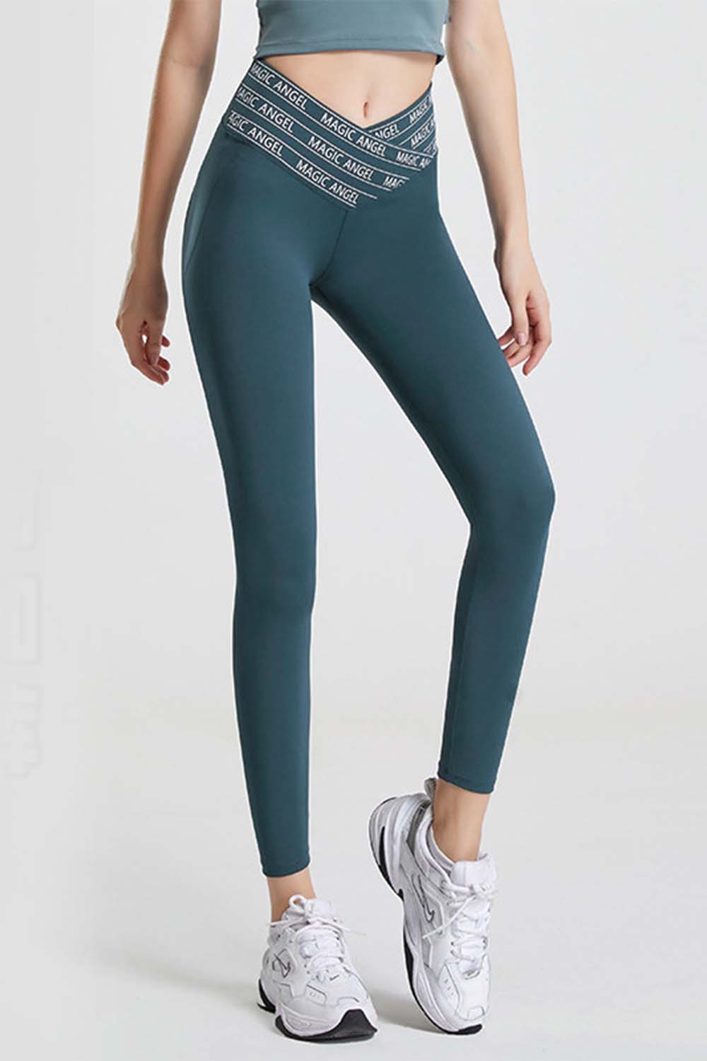Wide Waistband Sports Pants - Aurelia Clothing