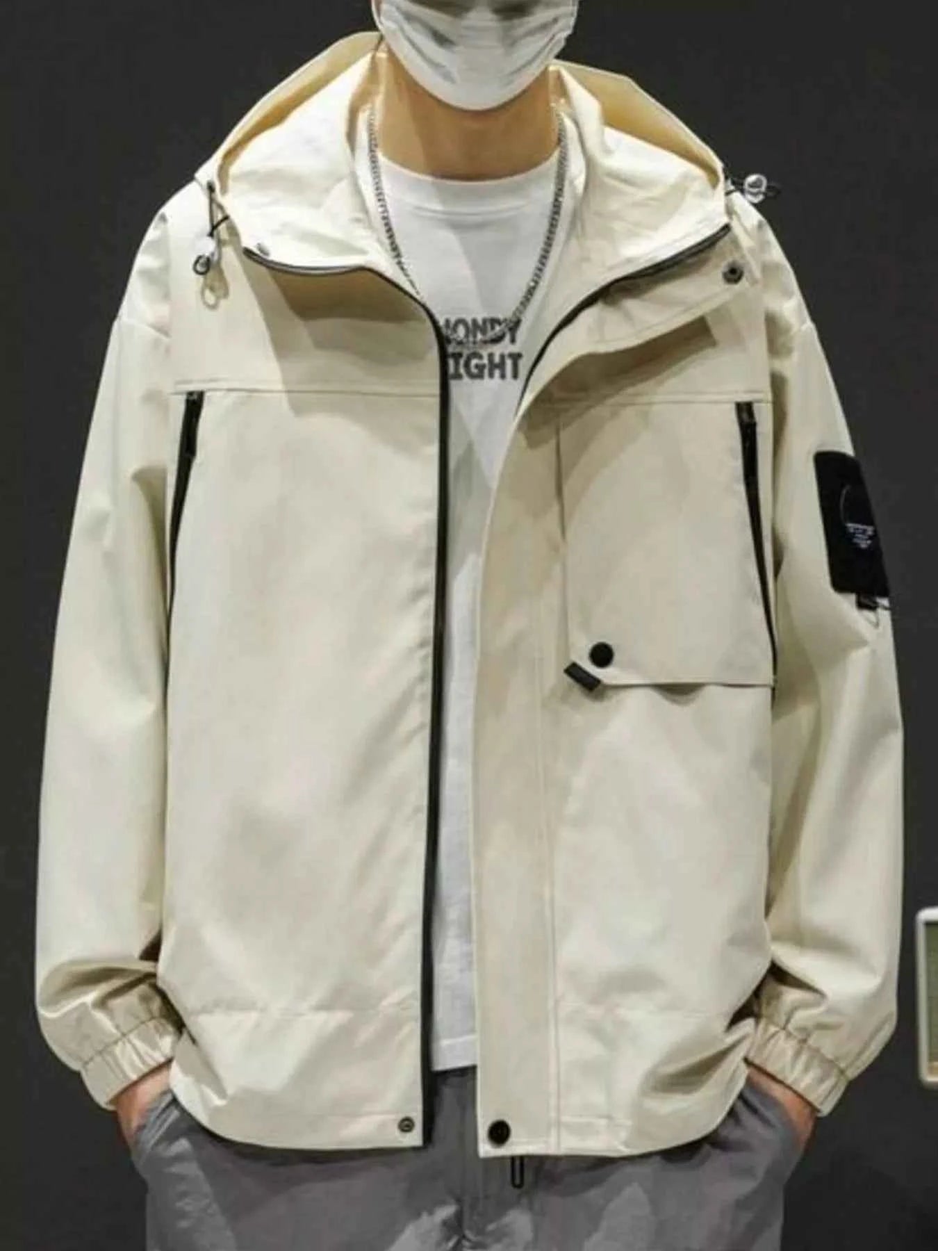 Hooded Windproof Casual Jacket - Free Shipping