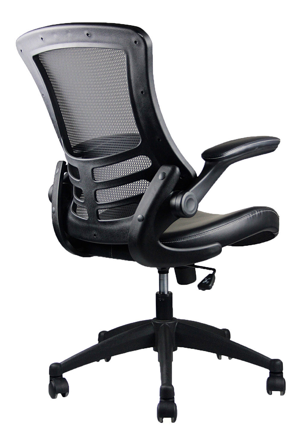 Techni Mobili Stylish Mid-Back Mesh Office Chair with Adjustable Arms, Black - Free Shipping - Aurelia Clothing