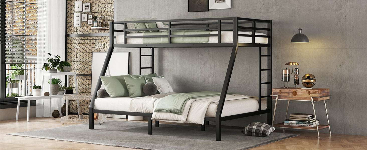 Metal Twin XL over Queen Bunk Bed for Teens and Adults,Space-Saving/Noise Reduced/No Box Spring Needed(Expect arrive date 2024/7/17) - Free Shipping - Aurelia Clothing