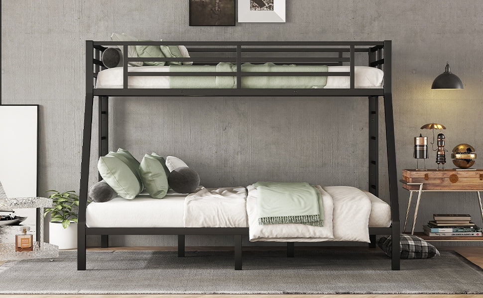 Metal Twin XL over Queen Bunk Bed for Teens and Adults,Space-Saving/Noise Reduced/No Box Spring Needed(Expect arrive date 2024/7/17) - Free Shipping - Aurelia Clothing