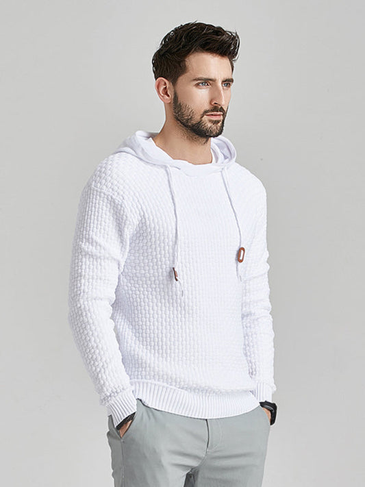 Hooded Pullover Knitwear Sports Casual Men's Sweater- Free Shipping - Aurelia Clothing