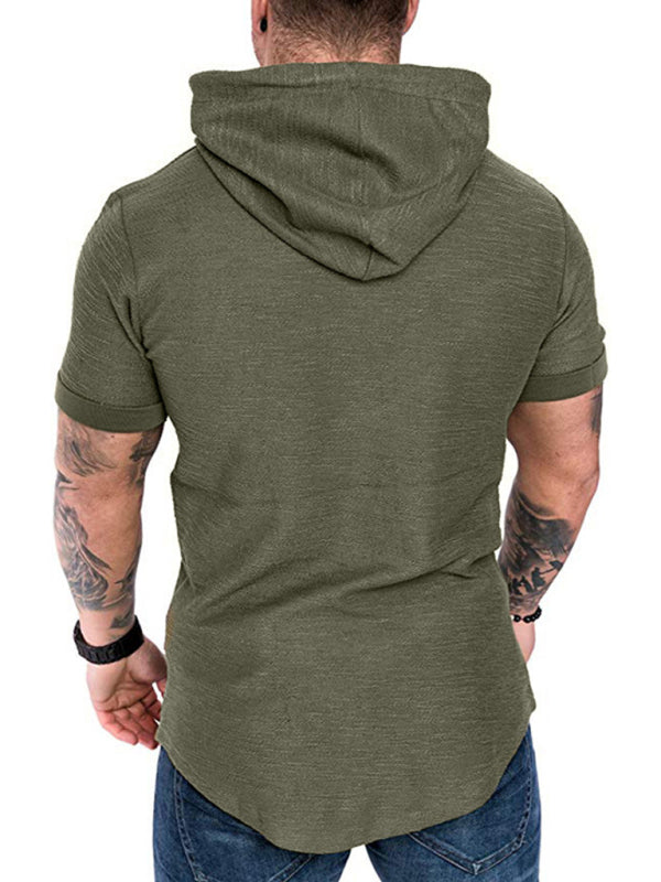 T-shirt sports casual sweater men's hoodie - Free Shipping