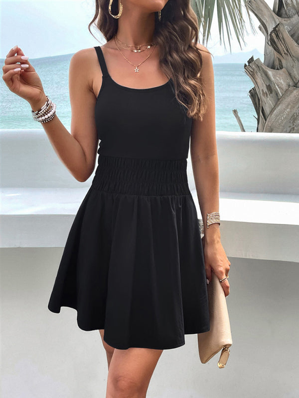 Women's elegant suspender sports dress - Free Shipping - Aurelia Clothing