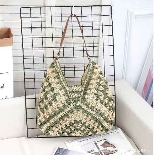 straw woven bag woven belt armpit bag - Free Shipping - Aurelia Clothing