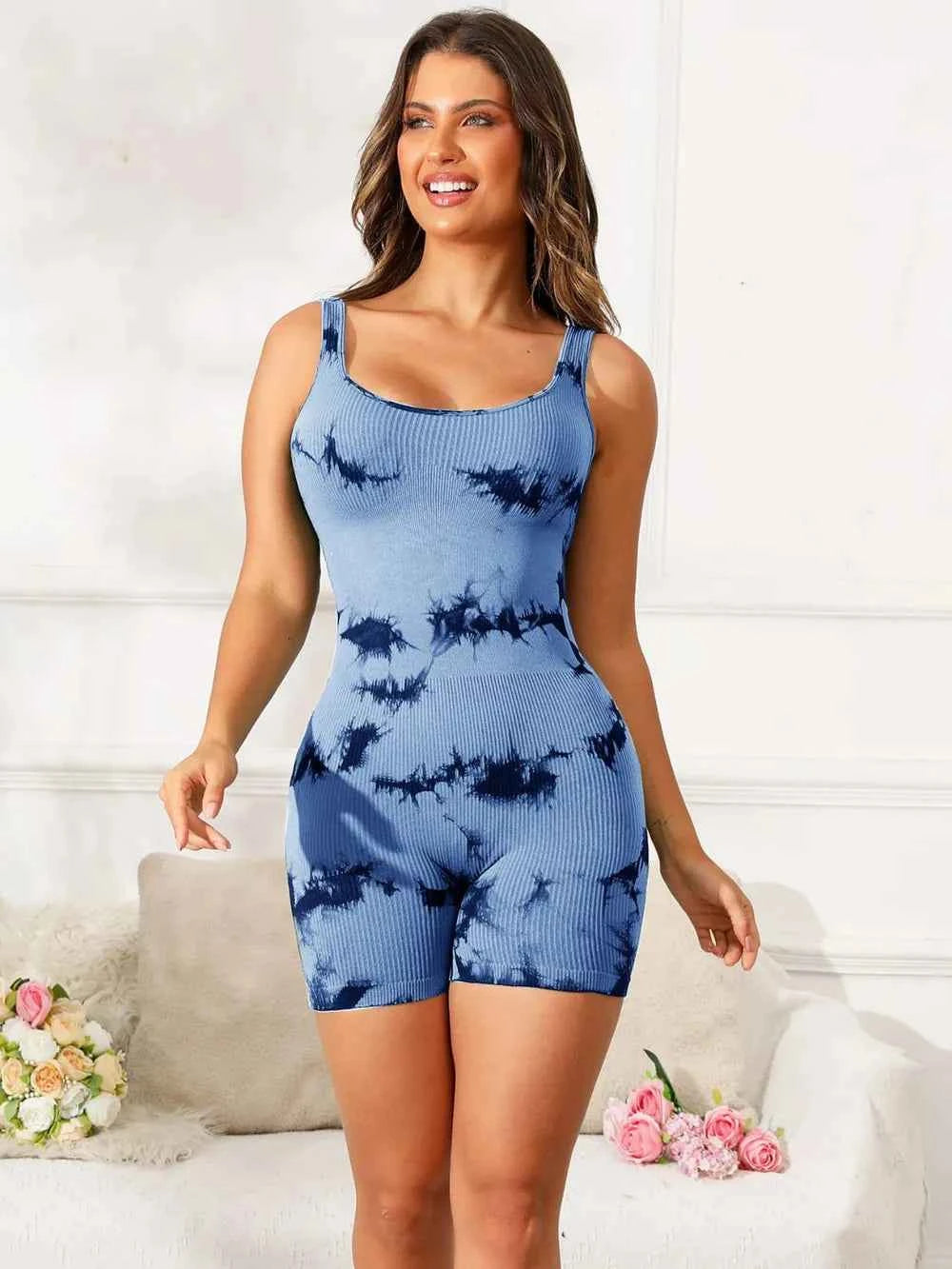 Wide Strap Active Romper-Free Shipping