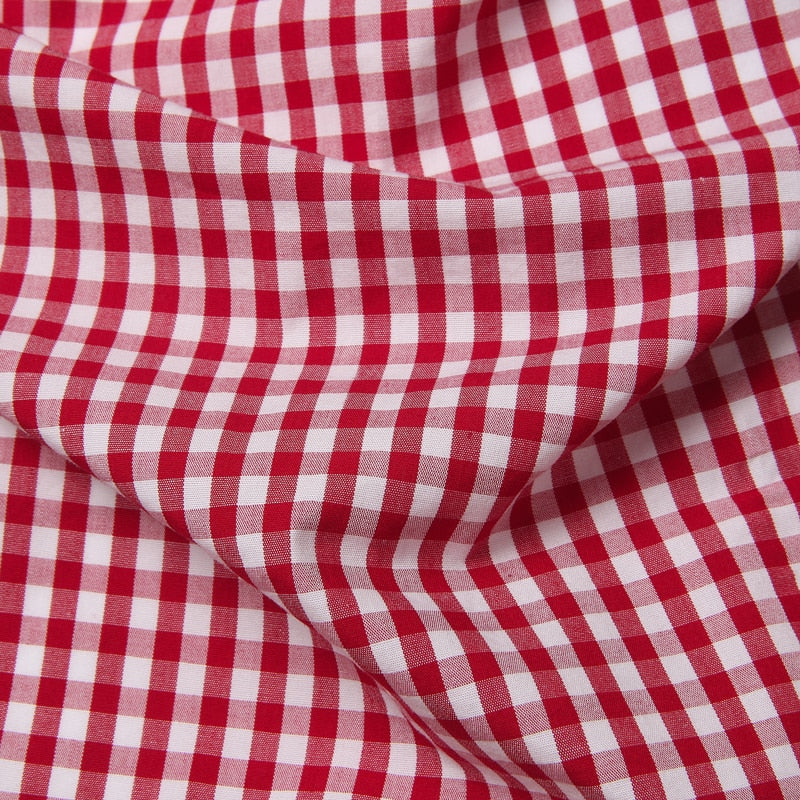 Small Plaid Shirt Men Summer Short Sleeve Cotton Mens Dress Shirts Casual Button Down Men's Shirt - Free Shipping - Aurelia Clothing