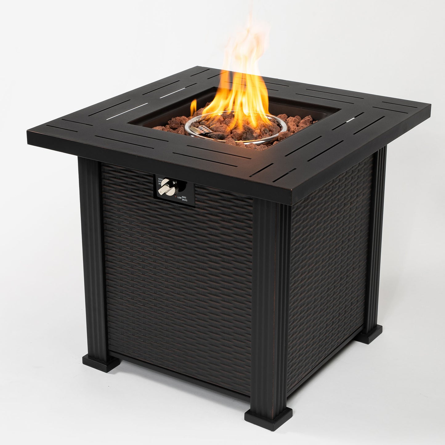 28' Propane Gas Fire Pit Table, 50000 BTU-Free Shipping