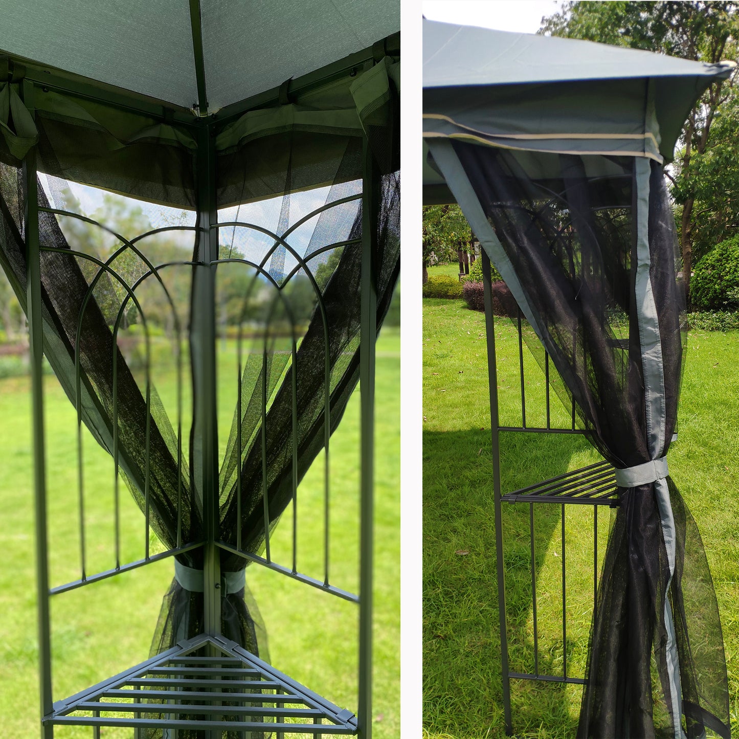 10 x 10 ft Patio Gazebo Tent - Free Shipping - Aurelia Clothing