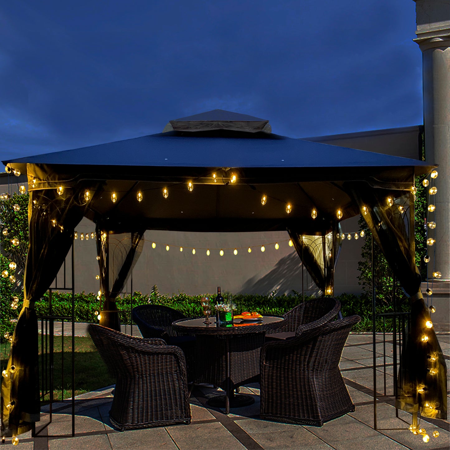10 x 10 ft Patio Gazebo Tent - Free Shipping - Aurelia Clothing