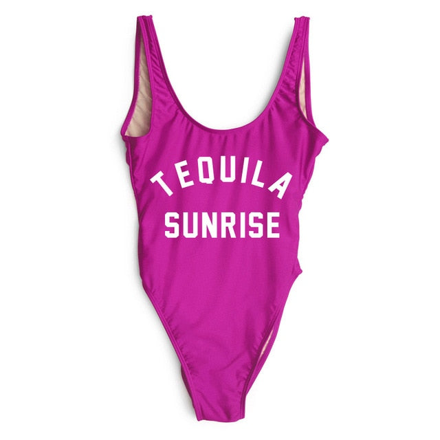 TEQUILA SUNRISE New Sexy Swimwear Women Female Bathing Suit Monokini Beach Backless Bikini Swim Wear  - Free Shipping - Aurelia Clothing