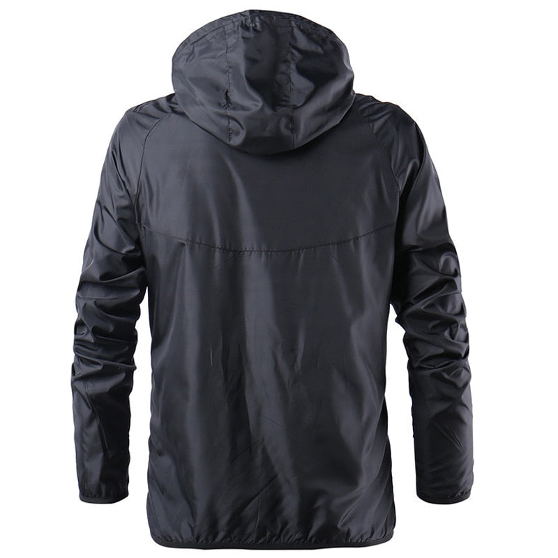 Spring Summer Mens Fashion Outerwear Windbreaker Men' S Thin Jackets Hooded Casual Sporting Coat Big Size - Free Shipping - Aurelia Clothing