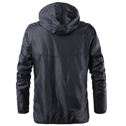 Spring Summer Mens Fashion Outerwear Windbreaker Men' S Thin Jackets Hooded Casual Sporting Coat Big Size - Free Shipping - Aurelia Clothing