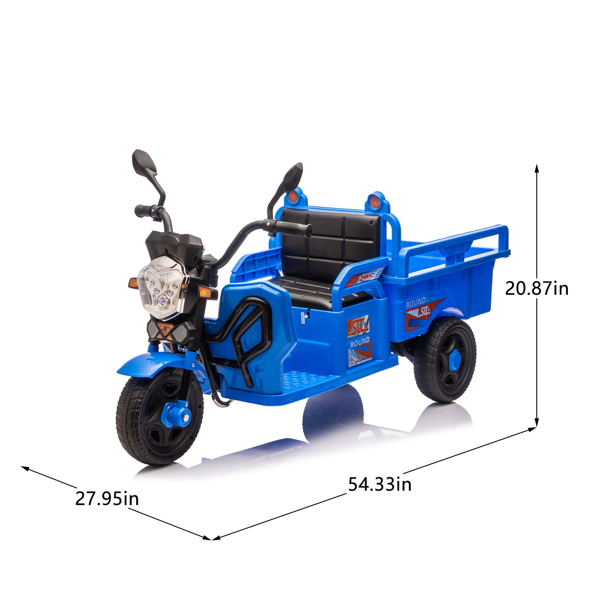 12V Kids Electric 3-Wheel Cargo Truck-Free Shipping - Aurelia Clothing