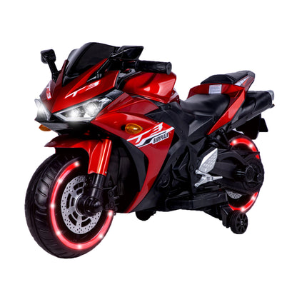 12V Motorcycle with Training Wheels  Free Shipping - Aurelia Clothing