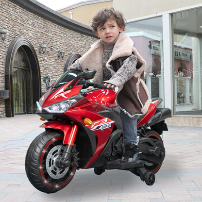12V Motorcycle with Training Wheels  Free Shipping - Aurelia Clothing
