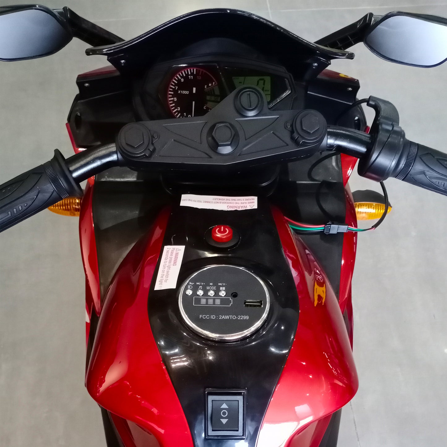 12V Motorcycle with Training Wheels  Free Shipping - Aurelia Clothing