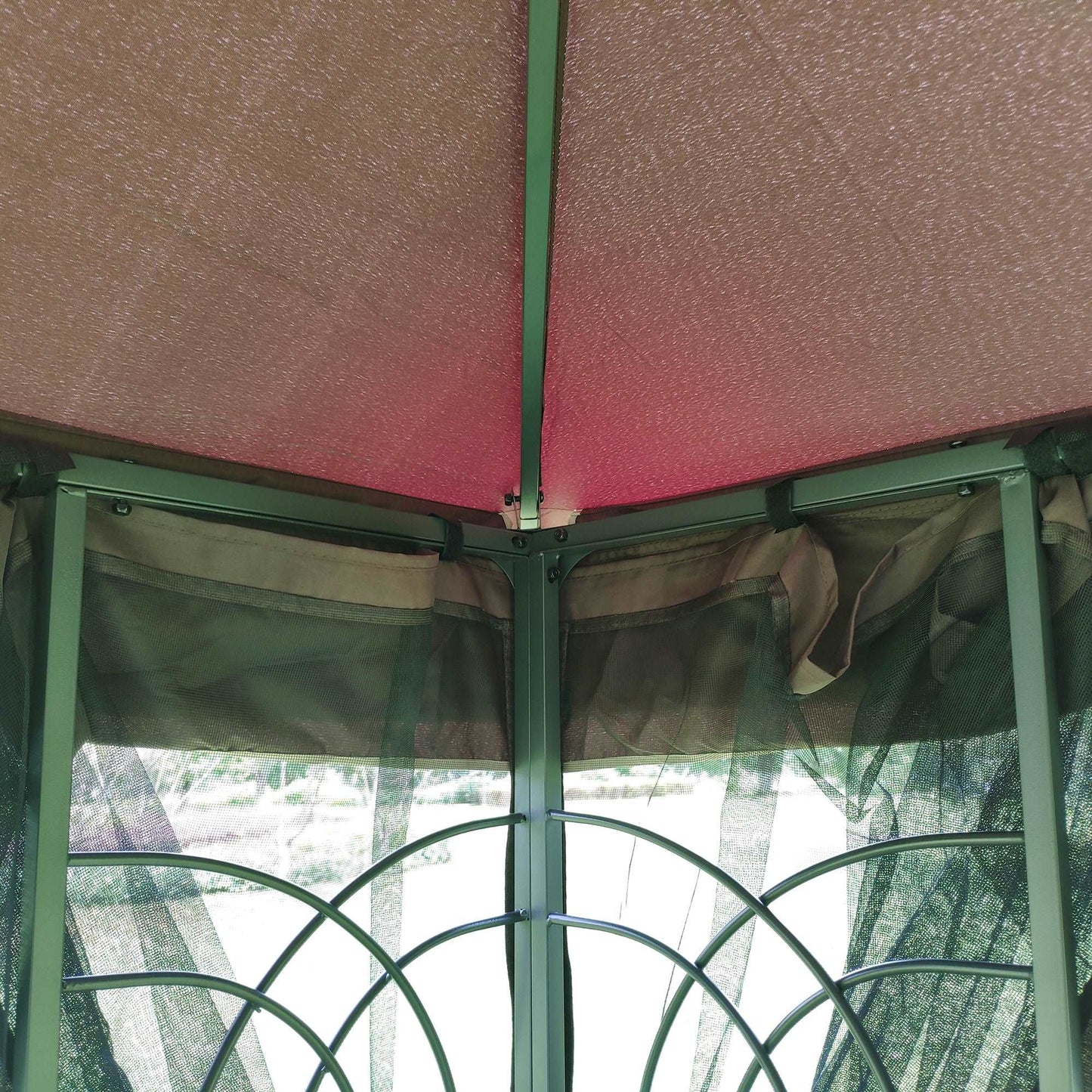13x10 Outdoor Patio Gazebo Canopy Tent With Ventilated Double Roof And Mosquito net - Free Shipping - Aurelia Clothing