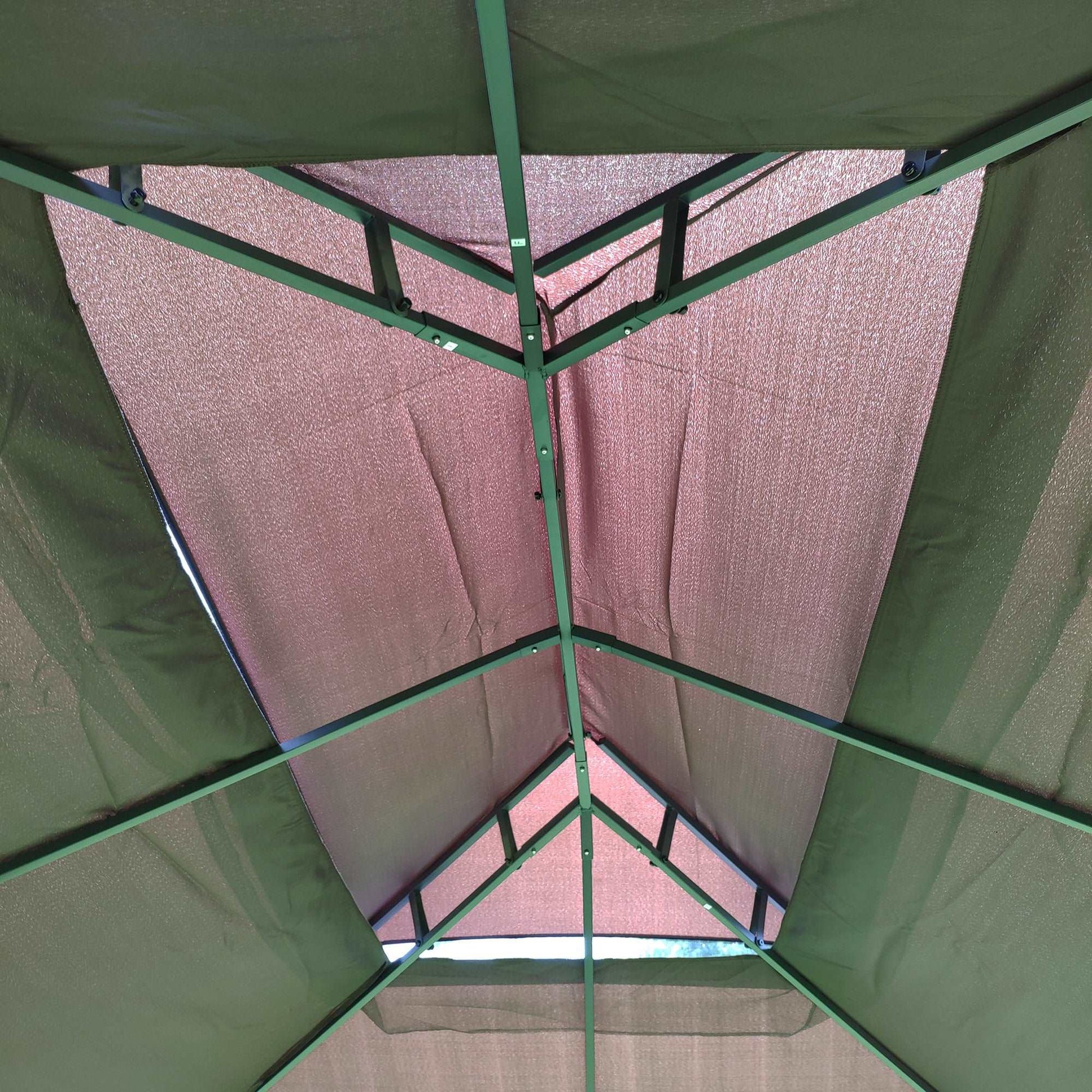 13x10 Outdoor Patio Gazebo Canopy Tent With Ventilated Double Roof And Mosquito net - Free Shipping - Aurelia Clothing