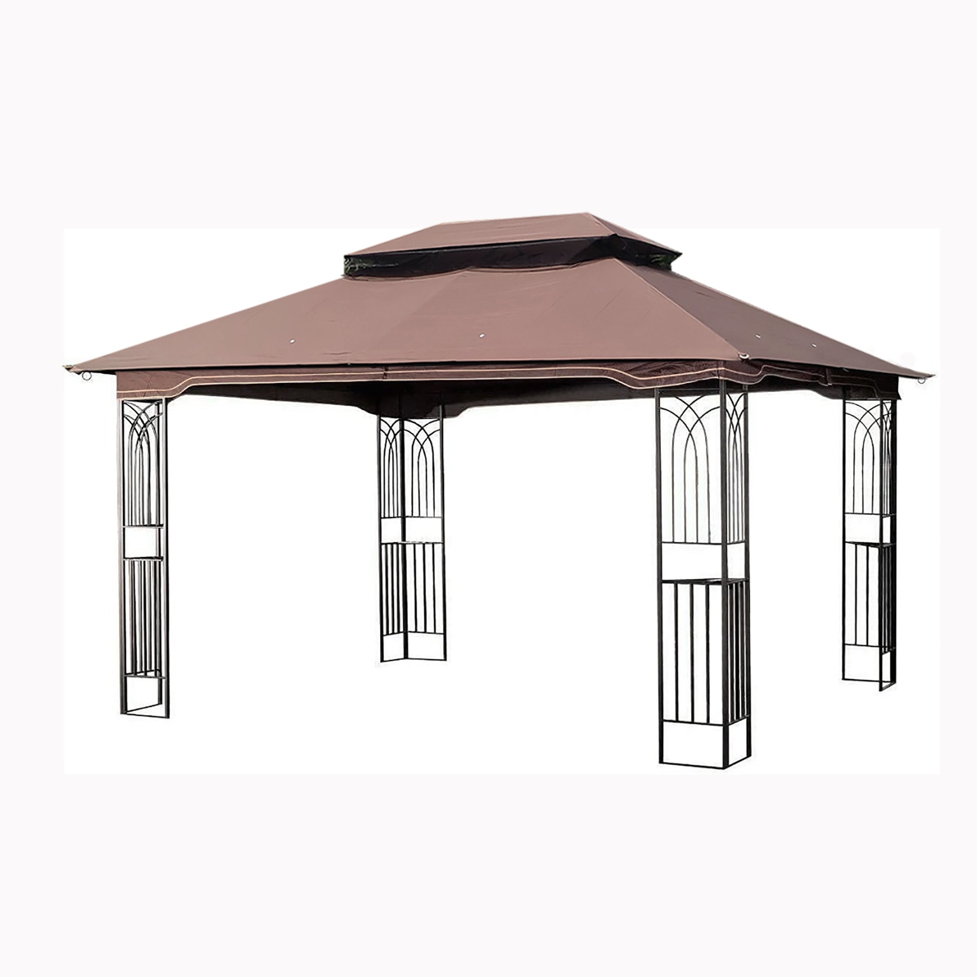 13x10 Outdoor Patio Gazebo Canopy Tent With Ventilated Double Roof And Mosquito net - Free Shipping - Aurelia Clothing