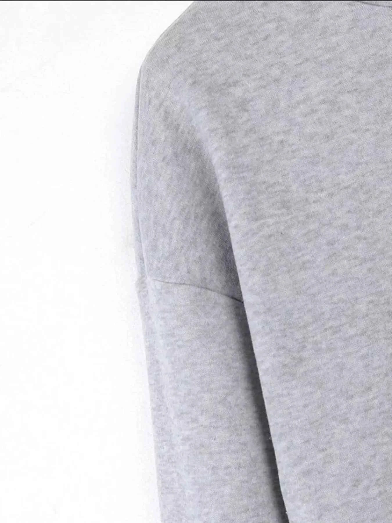 Zip-Up Collar Sweatshirt with Pocket - Free Shipping