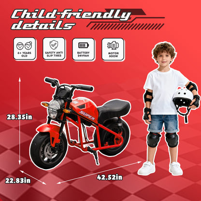 24V300W Kids Ride On XL Electric Toy Muscle Motorcycle-Free Shipping - Aurelia Clothing