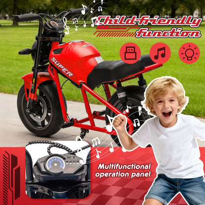 24V300W Kids Ride On XL Electric Toy Muscle Motorcycle-Free Shipping - Aurelia Clothing