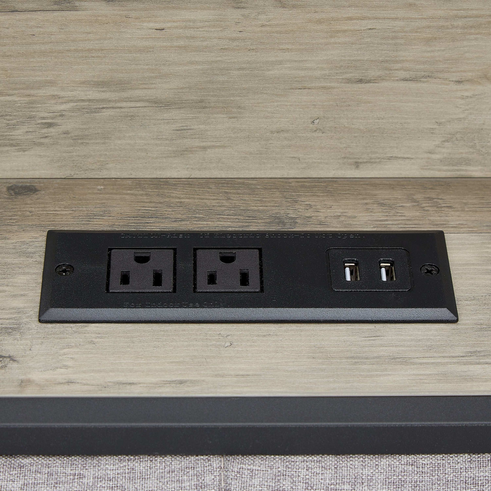 Bed frame with charging station Queen size,Grey, 87.8'' L x 61.8'' W x 39.2'' H. - Free Shipping - Aurelia Clothing