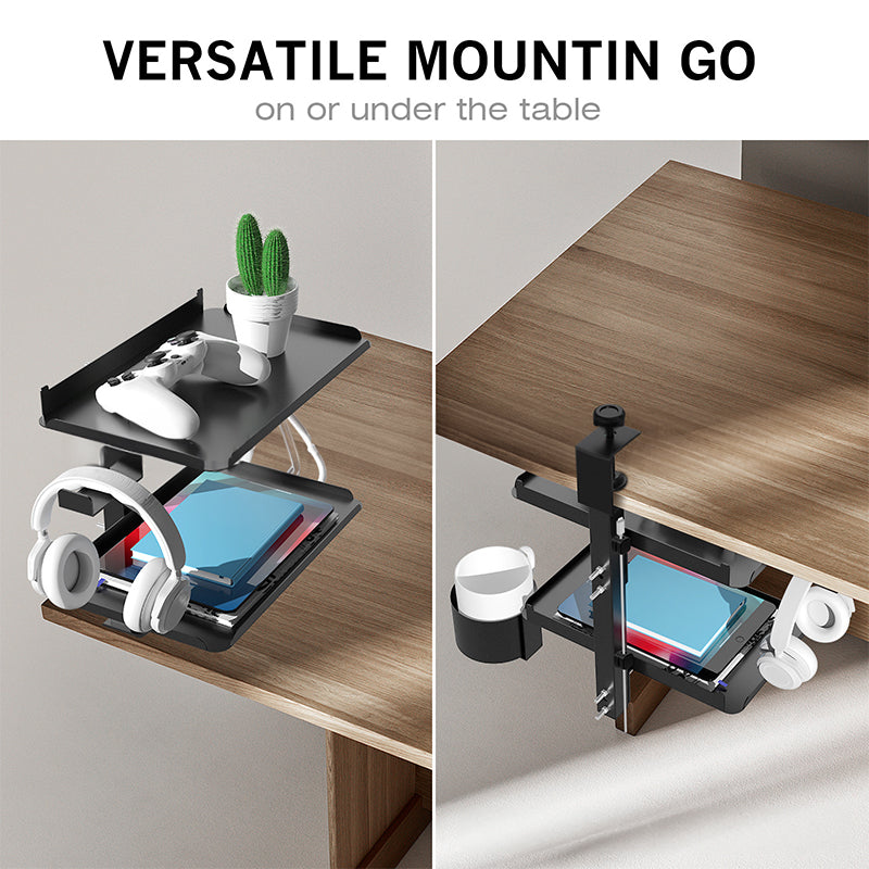 3 - Tier Multifunctional Desk Side Storage Rack - Organize Your Workspace Effortlessly - Free Shipping - Aurelia Clothing