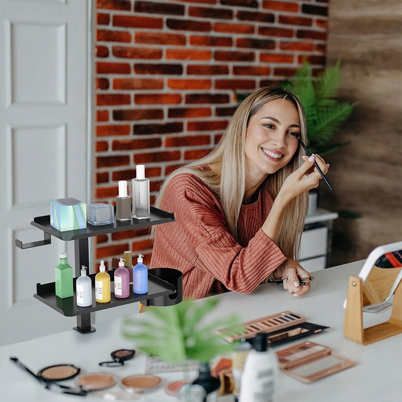 3 - Tier Multifunctional Desk Side Storage Rack - Organize Your Workspace Effortlessly - Free Shipping - Aurelia Clothing