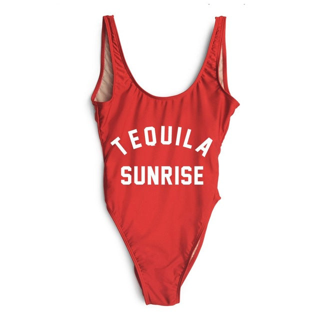 TEQUILA SUNRISE New Sexy Swimwear Women Female Bathing Suit Monokini Beach Backless Bikini Swim Wear  - Free Shipping - Aurelia Clothing