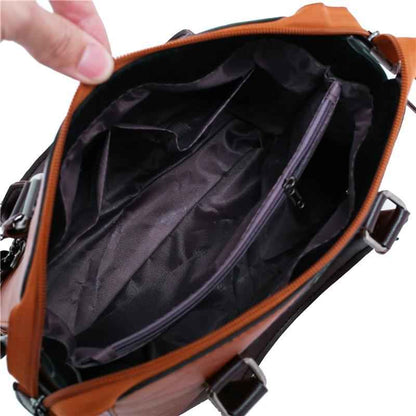 4in1 Designer Leather Handbag-Free Shipping - Aurelia Clothing