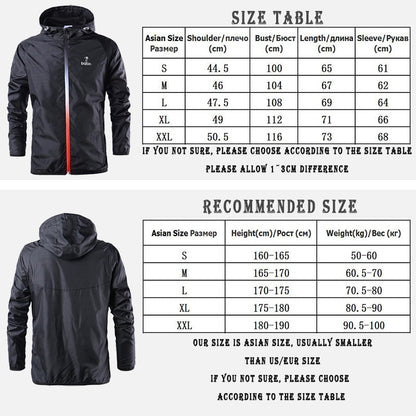 Spring Summer Mens Fashion Outerwear Windbreaker Men' S Thin Jackets Hooded Casual Sporting Coat Big Size - Free Shipping - Aurelia Clothing