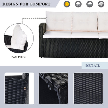 6-piece All-Weather Wicker - Free Shipping - Aurelia Clothing
