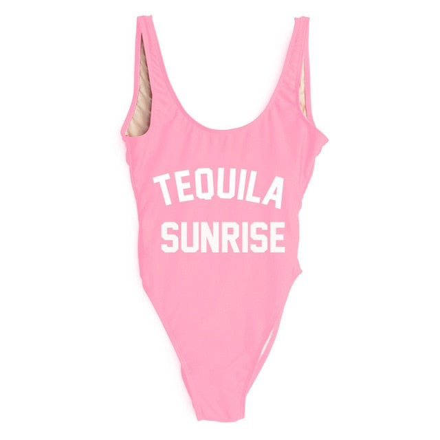 TEQUILA SUNRISE New Sexy Swimwear Women Female Bathing Suit Monokini Beach Backless Bikini Swim Wear  - Free Shipping - Aurelia Clothing