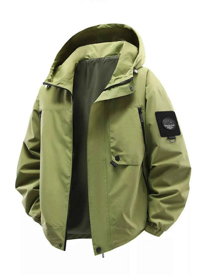 Hooded Windproof Casual Jacket - Free Shipping