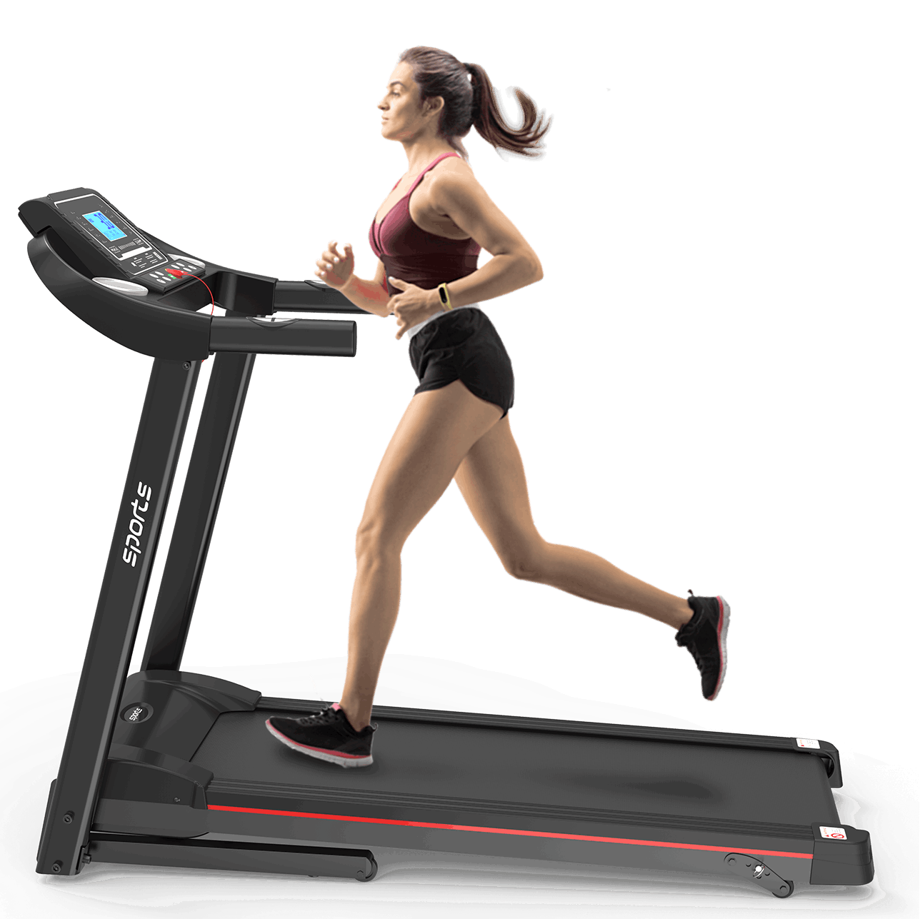 Fitshow App Home Foldable Treadmill with Incline, Folding Treadmill for Home Workout, Electric Walking Running Treadmill Machine 5" LCD Screen 250 LB Capacity Bluetooth Music - Free Shipping - Aurelia Clothing