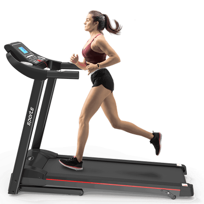 Fitshow App Home Foldable Treadmill with Incline, Folding Treadmill for Home Workout, Electric Walking Running Treadmill Machine 5" LCD Screen 250 LB Capacity Bluetooth Music - Free Shipping - Aurelia Clothing