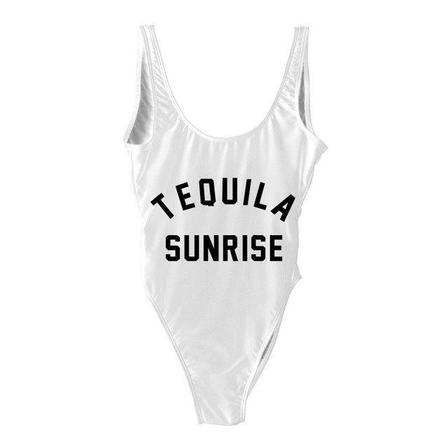 TEQUILA SUNRISE New Sexy Swimwear Women Female Bathing Suit Monokini Beach Backless Bikini Swim Wear  - Free Shipping - Aurelia Clothing