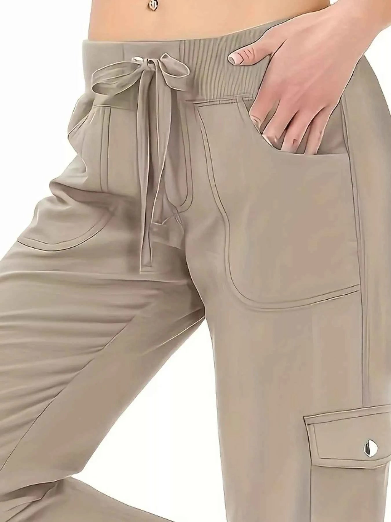 Active Pants with Drawstring Waist-Free Shipping