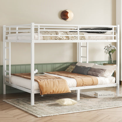 Metal Queen over Queen Bunk Bed-Free Shipping