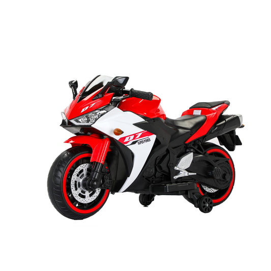 Electric motorcycle/ 12V Kids toys motorcycle/Kids electric car/electric ride on toys  for  3 4 5 6 years Boys Girls with Training  Wheels/manual throttle/ drive by hand/Lighting  wheels-Free Shipping