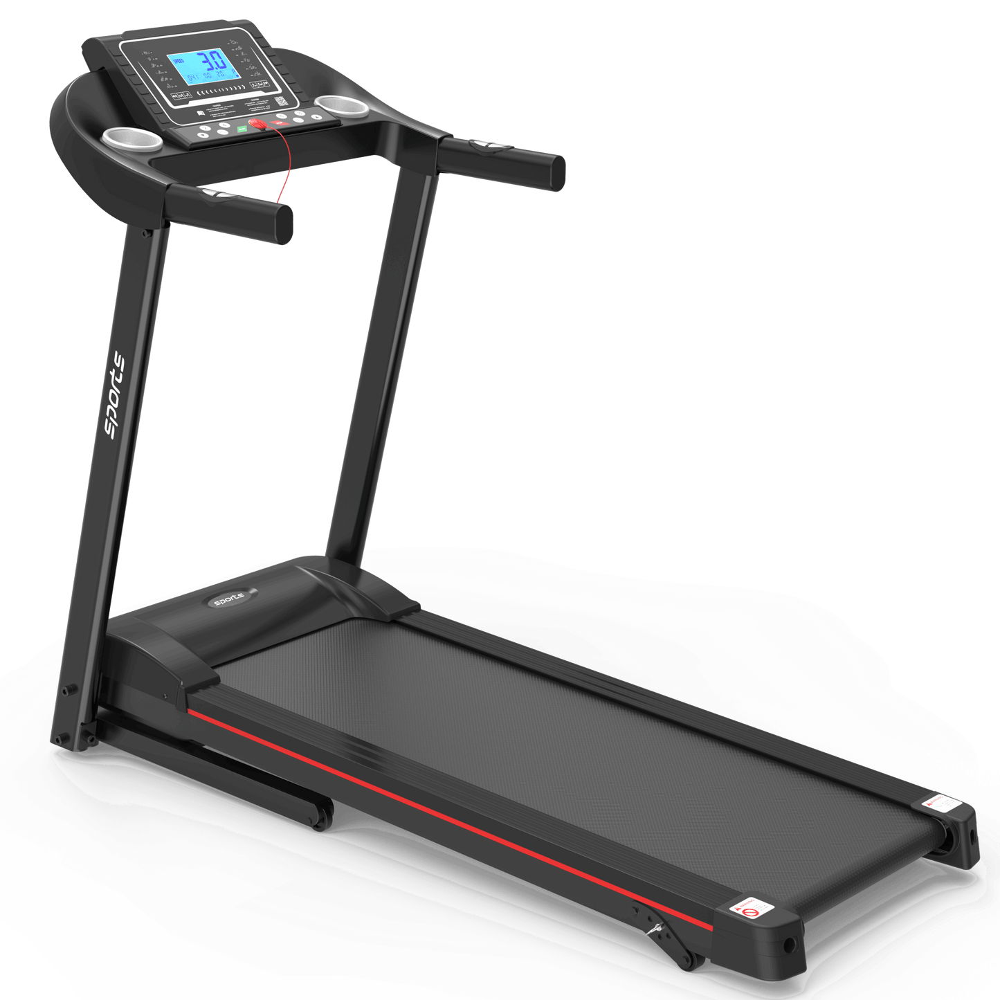 Fitshow App Home Foldable Treadmill with Incline, Folding Treadmill for Home Workout, Electric Walking Running Treadmill Machine 5" LCD Screen 250 LB Capacity Bluetooth Music - Free Shipping - Aurelia Clothing