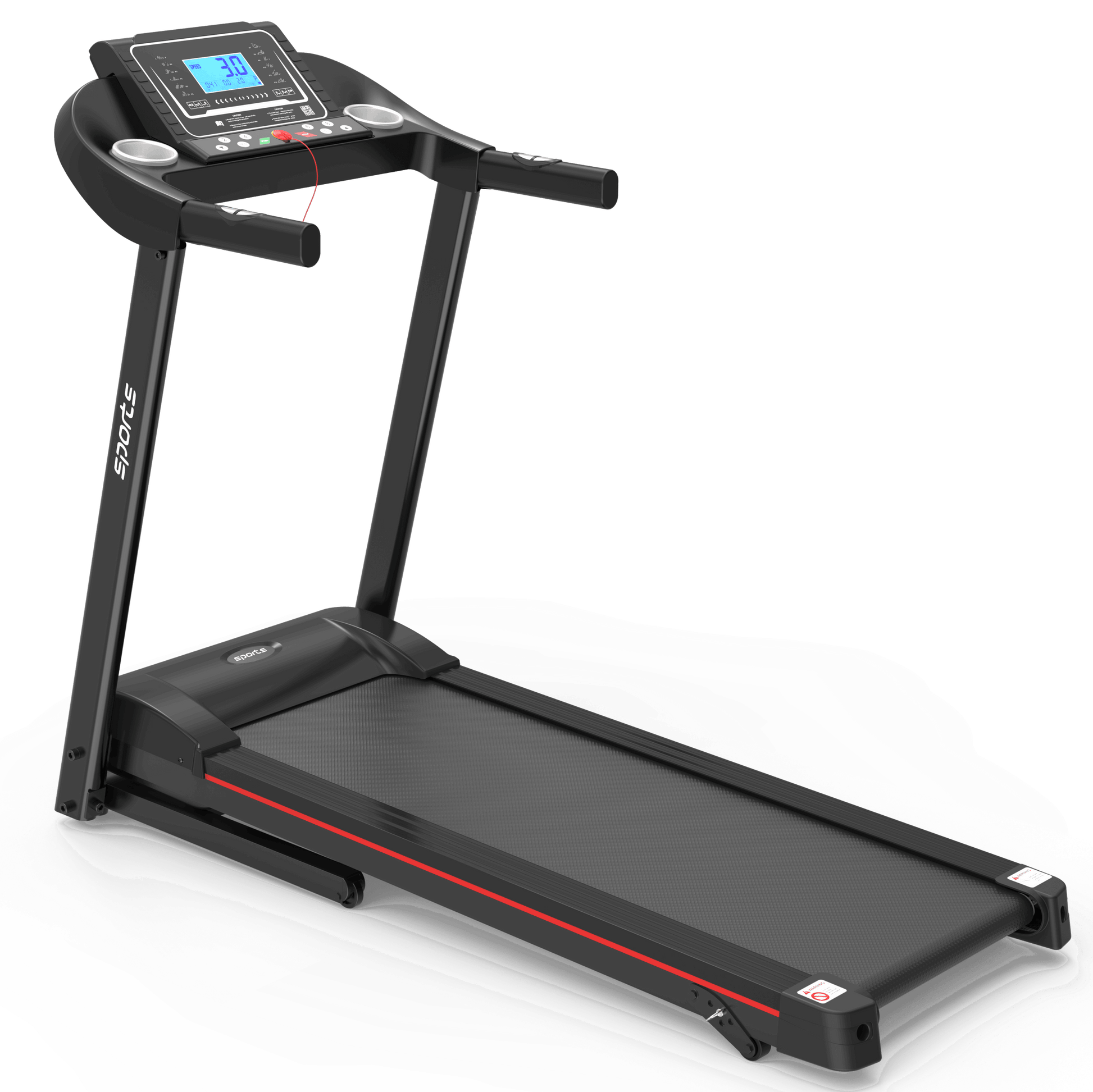 Fitshow App Home Foldable Treadmill with Incline, Folding Treadmill for Home Workout, Electric Walking Running Treadmill Machine 5" LCD Screen 250 LB Capacity Bluetooth Music - Free Shipping - Aurelia Clothing